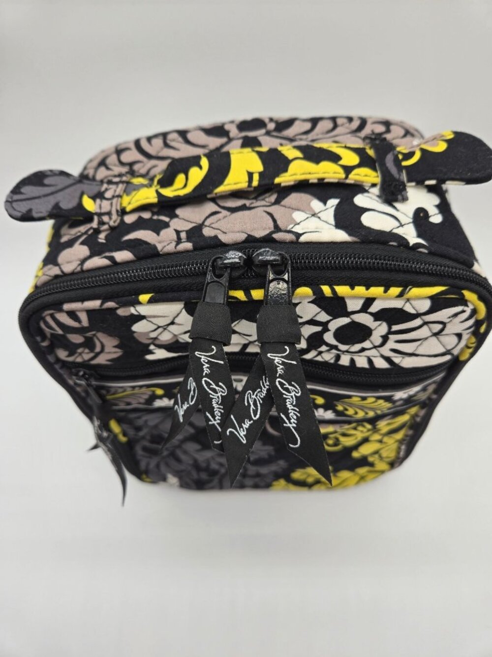 Vera Bradley Retired Baroque Black Lime Insulated Lunch Bag - Picture 2 of 8